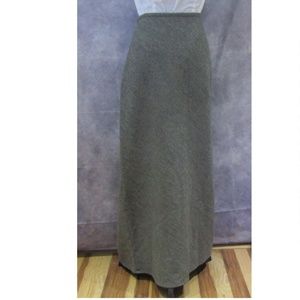Banana Republic Wool Skirt Modest Maxi No Slit 8